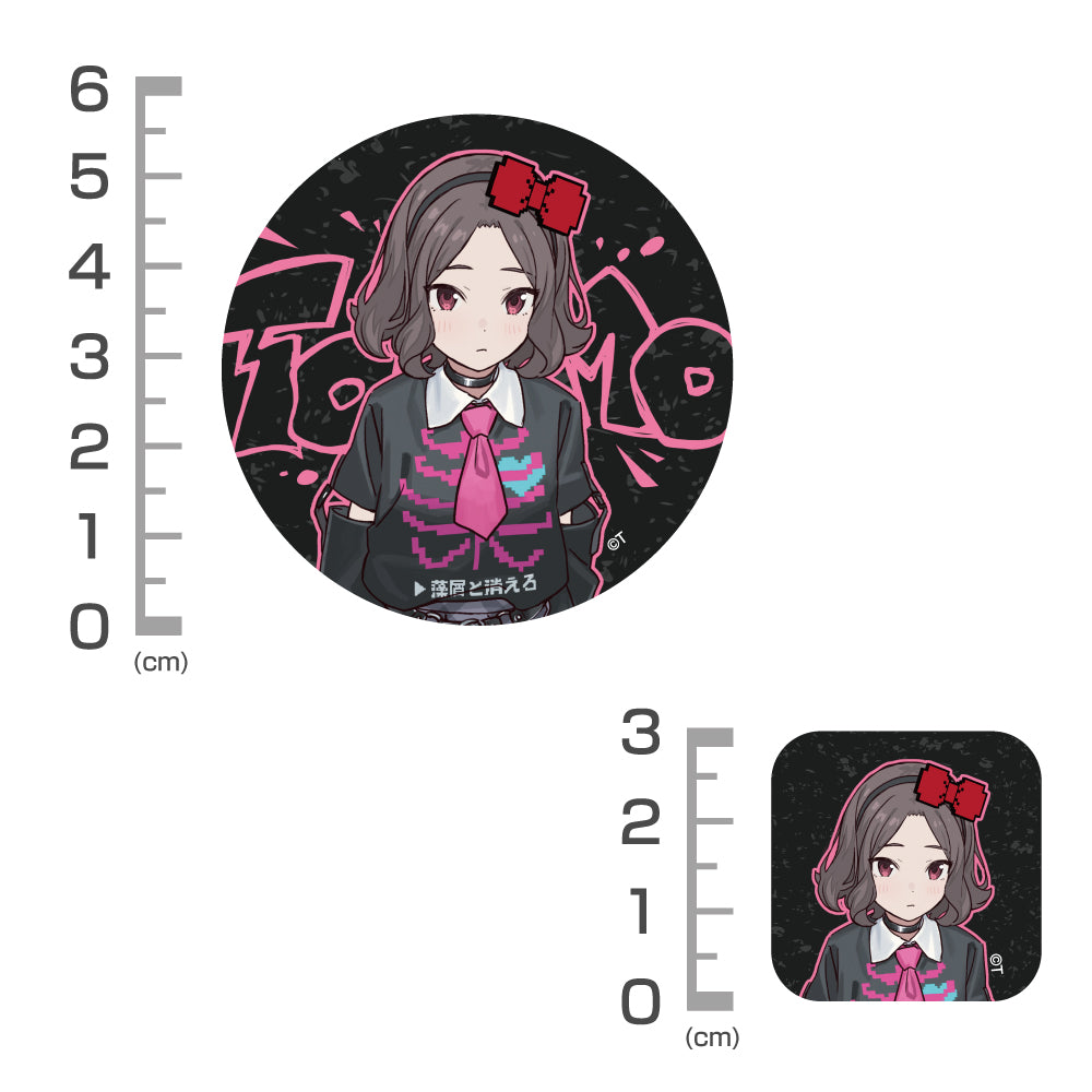 (Goods - Sticker) Girls Band Cry Exclusive Art Tomo Ebizuka Mini Sticker Set Artist Photo Ver.