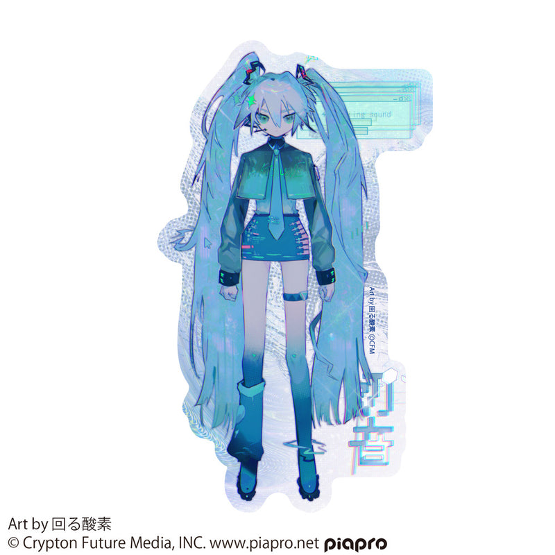 (Goods - Stationery) Hatsune Miku Hatsune Miku Outdoor Compatible Sticker Mawaru Sanso Ver.