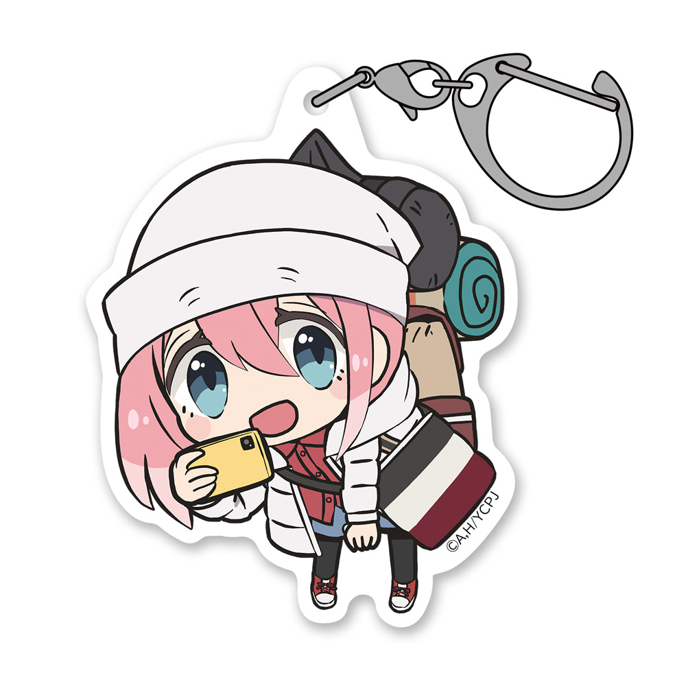 (Goods - Key Chain) Laid-Back Camp SEASON 3 Nadeshiko Kagamihara Acrylic Tsumamare Key Chain