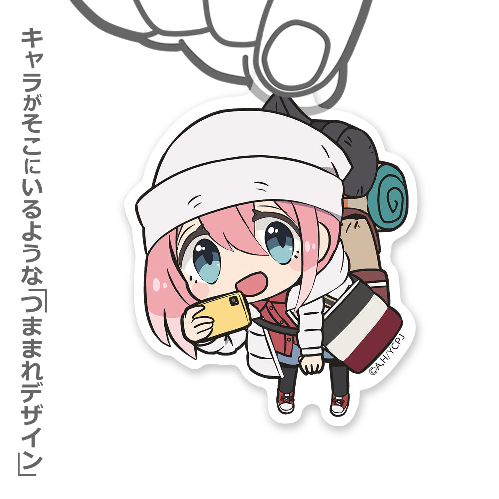 (Goods - Key Chain) Laid-Back Camp SEASON 3 Nadeshiko Kagamihara Acrylic Tsumamare Key Chain