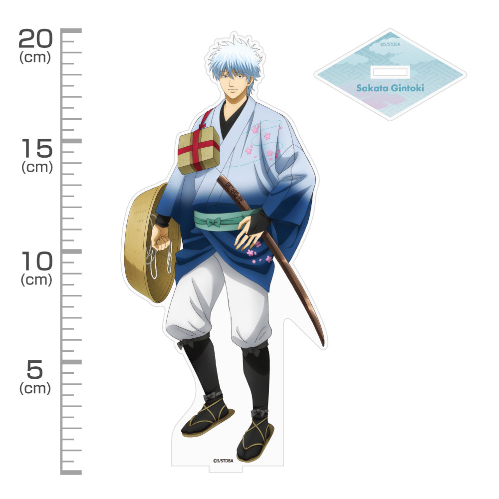 (Goods - Stand Pop) Gintama Exclusive Art Gintoki Sakata Big Acrylic Stand Traveling Outfit Ver.