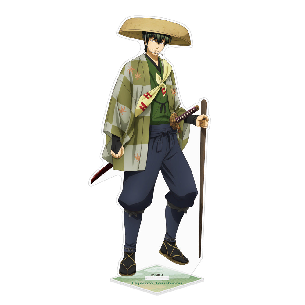 (Goods - Stand Pop) Gintama Exclusive Art Toshiro Hijikata Big Acrylic Stand Traveling Outfit Ver.