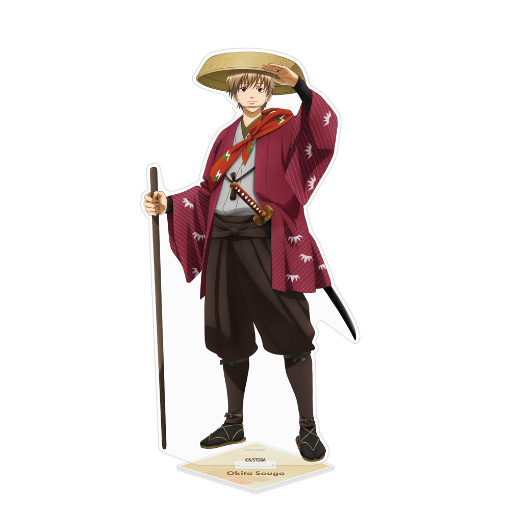 (Goods - Stand Pop) Gintama Exclusive Art Sougo Okita Big Acrylic Stand Traveling Outfit Ver.