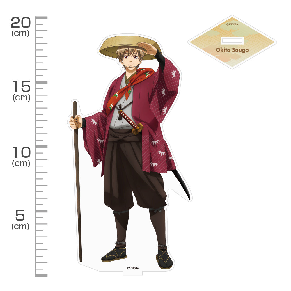 (Goods - Stand Pop) Gintama Exclusive Art Sougo Okita Big Acrylic Stand Traveling Outfit Ver.