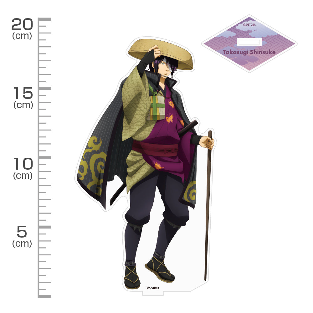 (Goods - Stand Pop) Gintama Exclusive Art Shinsuke Takasugi Big Acrylic Stand Traveling Outfit Ver.