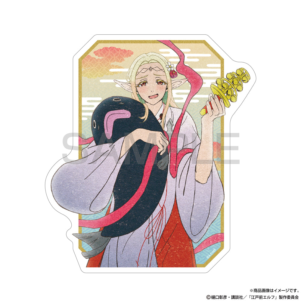 (Goods - Sicker) TV Anime Otaku Elf Exclusive Art Elda Outdoor Compatible Sticker Gosaishin Ver.