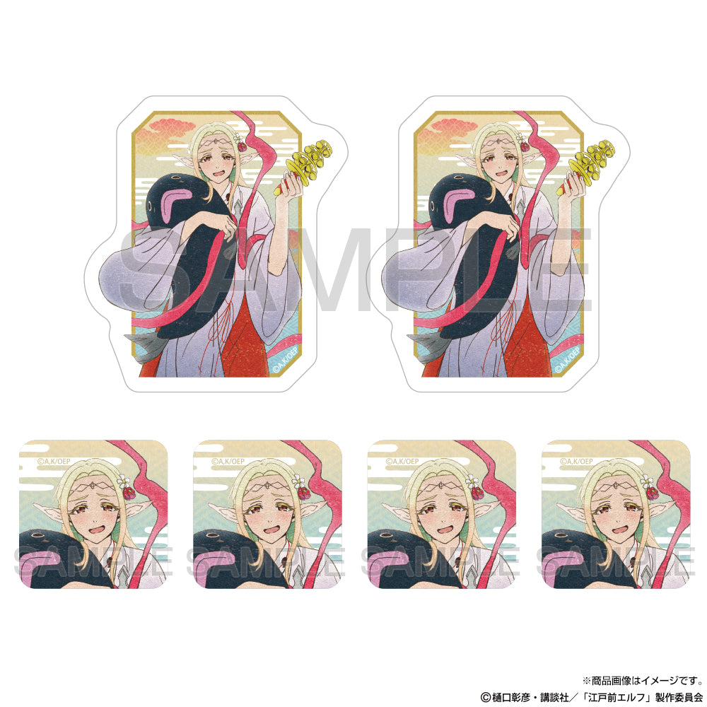 (Goods - Sicker) TV Anime Otaku Elf Exclusive Art Elda Mini Sticker Set Gosaishin Ver.