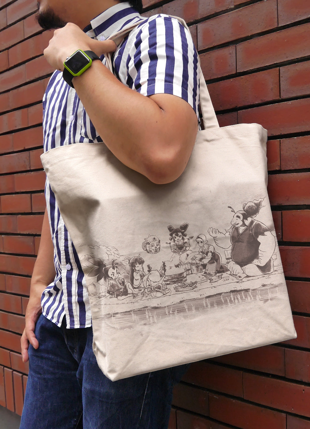 (Goods - Bag) TV Anime Sakuna: Of Rice and Ruin Large Tote - NATURAL