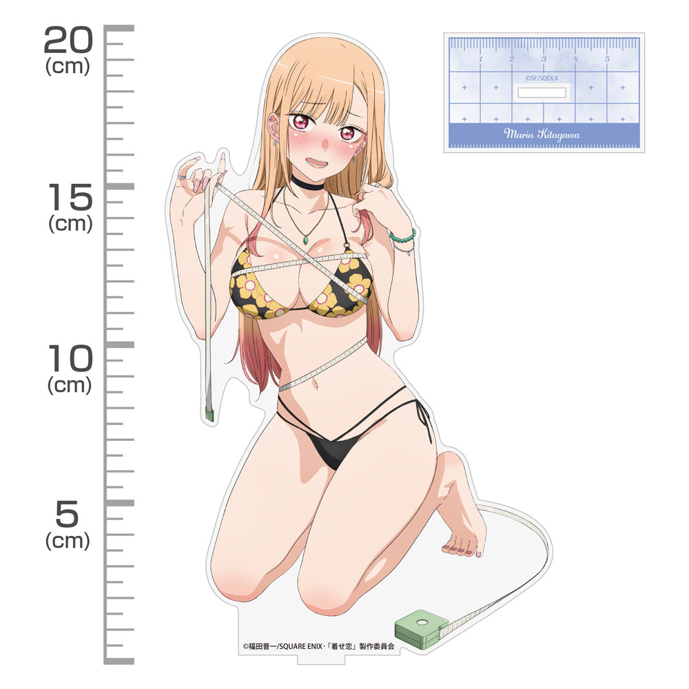 (Goods - Stand Pop) TV Anime My Dress-Up Darling Exclusive Art Marin Kitagawa Big Acrylic Stand Thrilling Measurements (Dokidoki no Saisun) Ver.