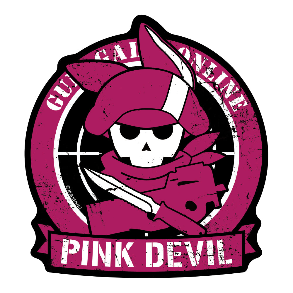 (Goods - Sticker) Sword Art Online Alternative: Gun Gale Online 2 Pink Devil Outdoor Compatible Sticker