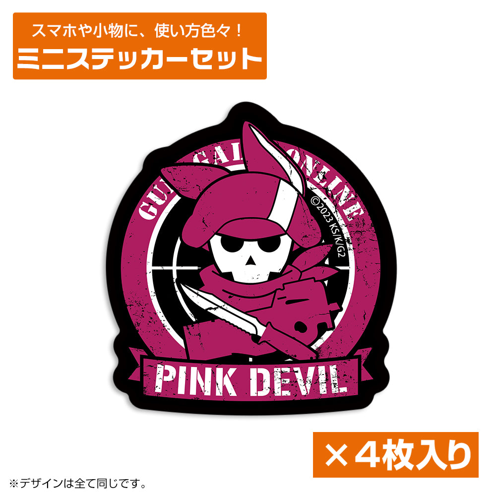 (Goods - Sticker) Sword Art Online Alternative: Gun Gale Online 2 Pink Devil Mini Sticker Set