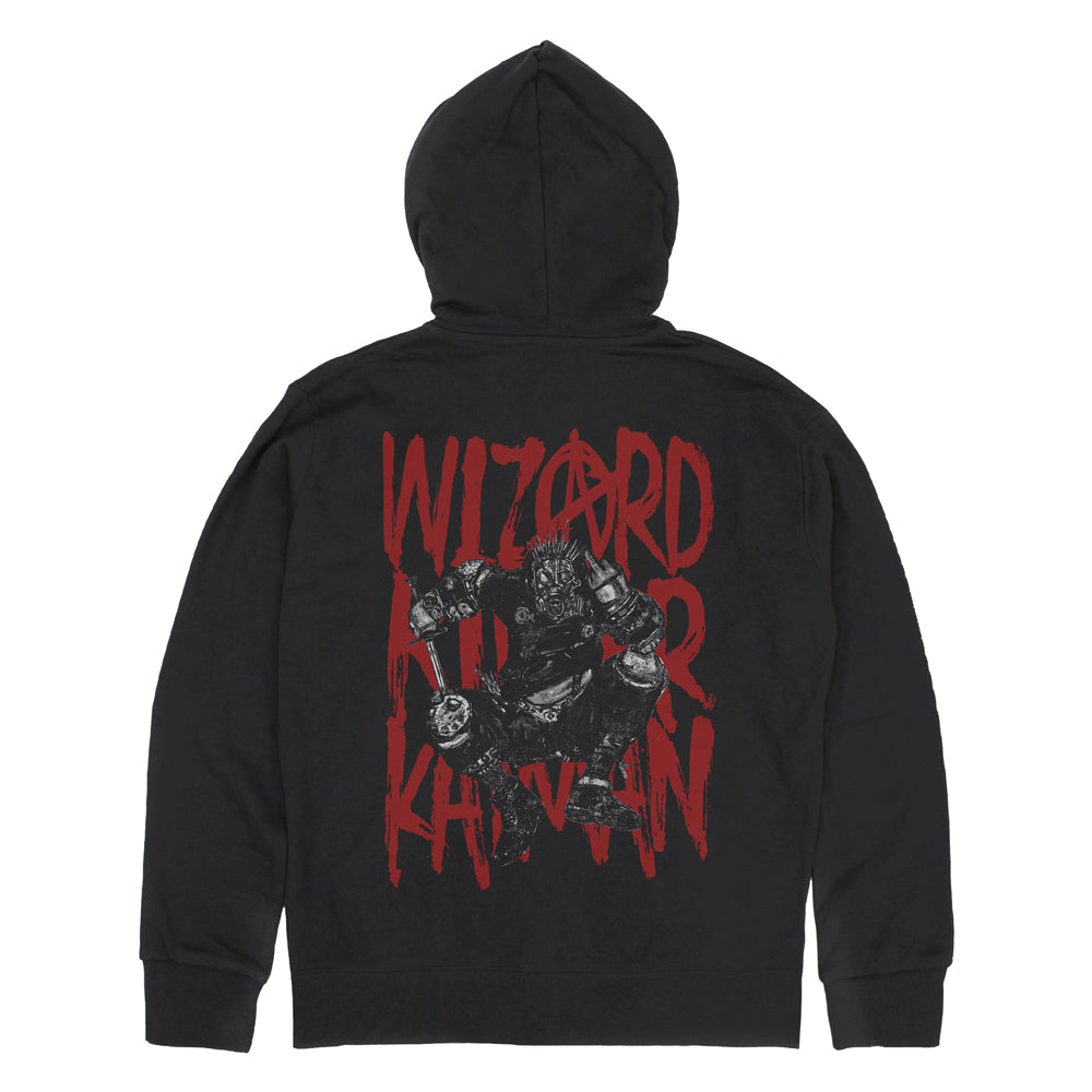 (Goods - Outerwear) Dorohedoro (Manga Ver.) Wizard Killer Kaiman Zip-Up Hoodie Ver.2.0 - BLACK