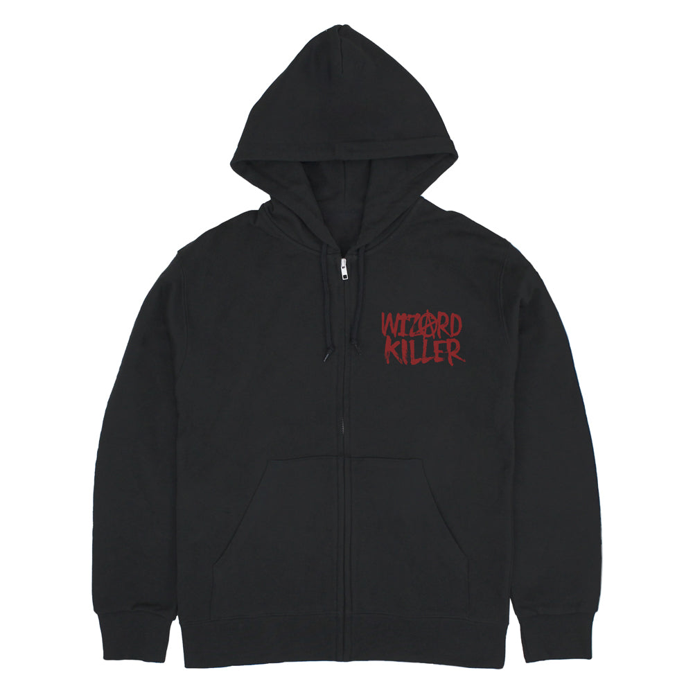 (Goods - Outerwear) Dorohedoro (Manga Ver.) Wizard Killer Kaiman Zip-Up Hoodie Ver.2.0 - BLACK