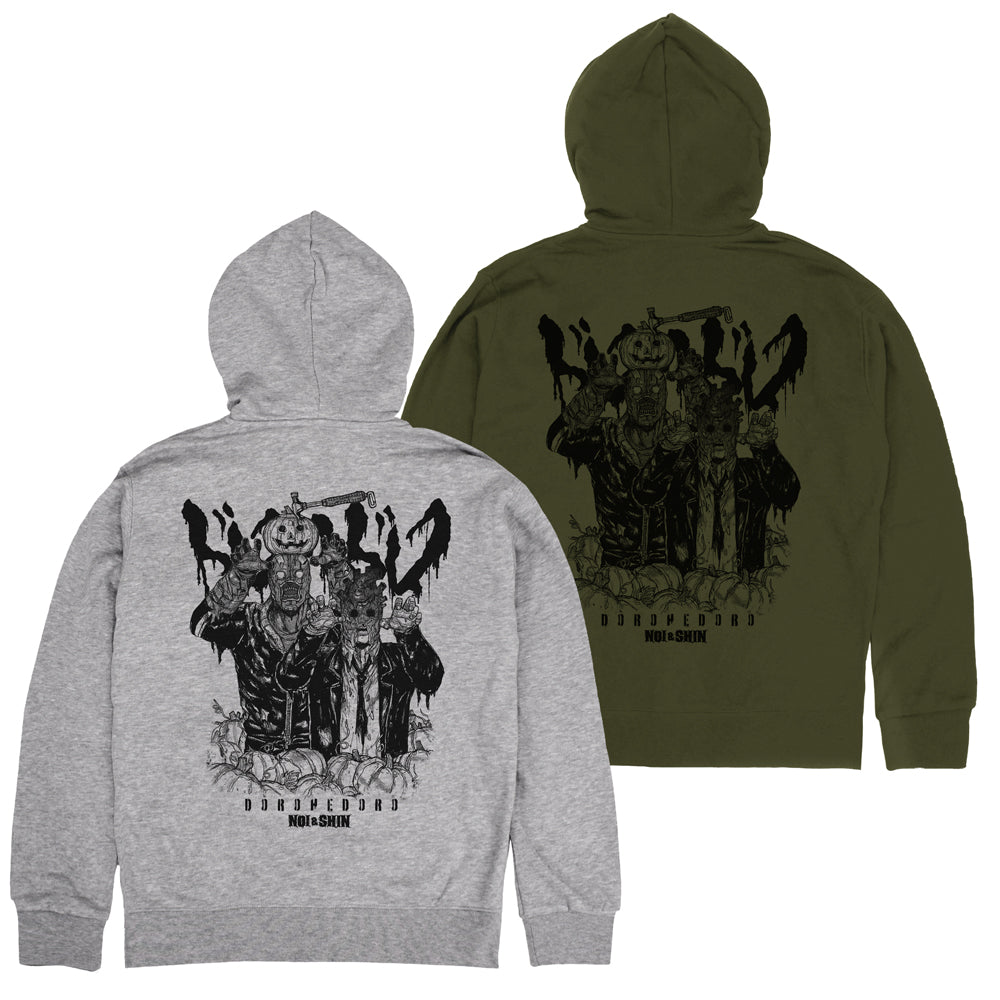 (Goods - Outerwear) Dorohedoro (Manga Ver.) Shin & Noi Zip-Up Hoodie Ver.2.0 - MIX GRAY M Size