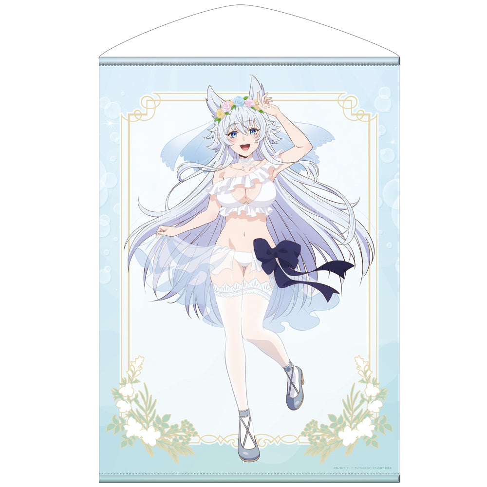 (Goods - Tapestry) Chillin' in Another World with Level 2 Super Cheat Powers Exclusive Art Fenrys B2 Tapestry Wedding Swimsuit Ver.