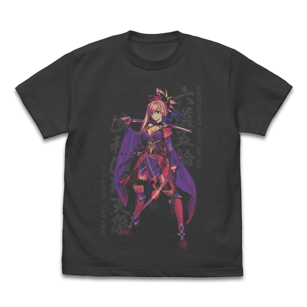 (Goods - Shirt) Fate/Grand Order Saber/Musashi Miyamoto T-shirt Activate Noble Phantasm Ver. - CHARCOAL S Size