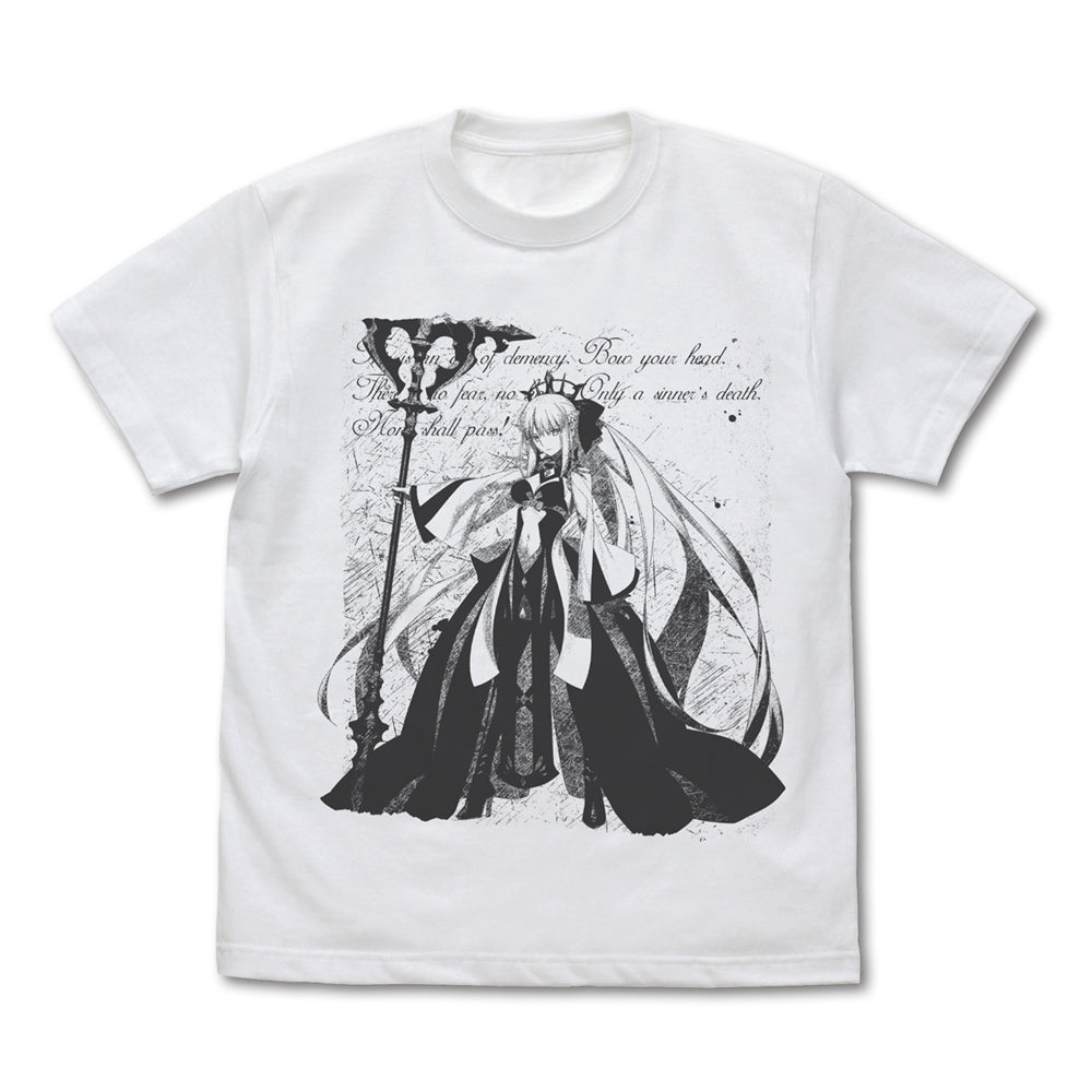 (Goods - Shirt) Fate/Grand Order Berserker/Morgan T-shirt Activate Noble Phantasm Ver. - WHITE S Size