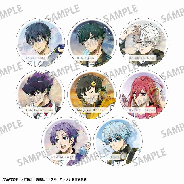 (1BOX=8)(Goods - Badge) Blue Lock Trading Holographic Button Badge/Nostalgia {animate Bonus: Badge}