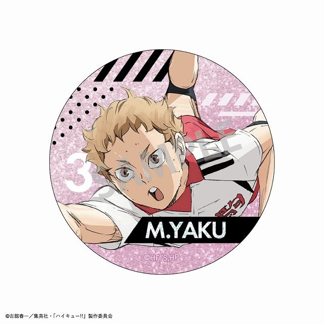 (1BOX=10)(Goods - Badge) Haikyu!! Trading Glitter Button Badge