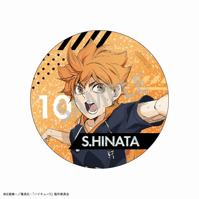 (1BOX=10)(Goods - Badge) Haikyu!! Trading Glitter Button Badge