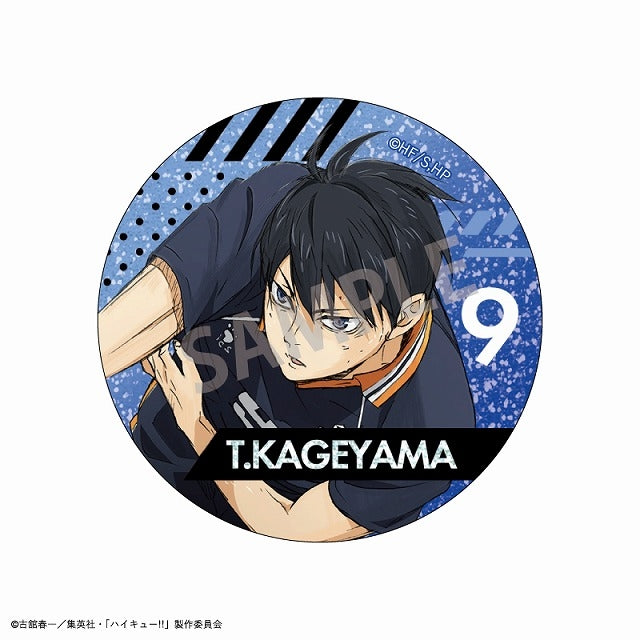 (1BOX=10)(Goods - Badge) Haikyu!! Trading Glitter Button Badge