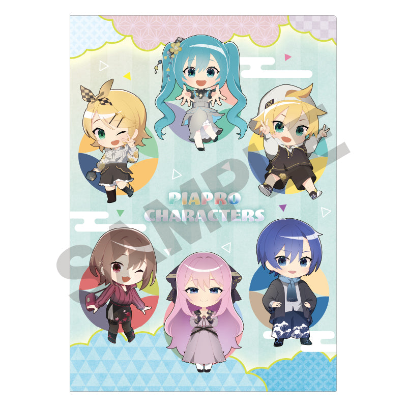 (Goods - Clear File) Hatsune Miku Single Clear File Hatsune Miku Hannari 2024 Chibi