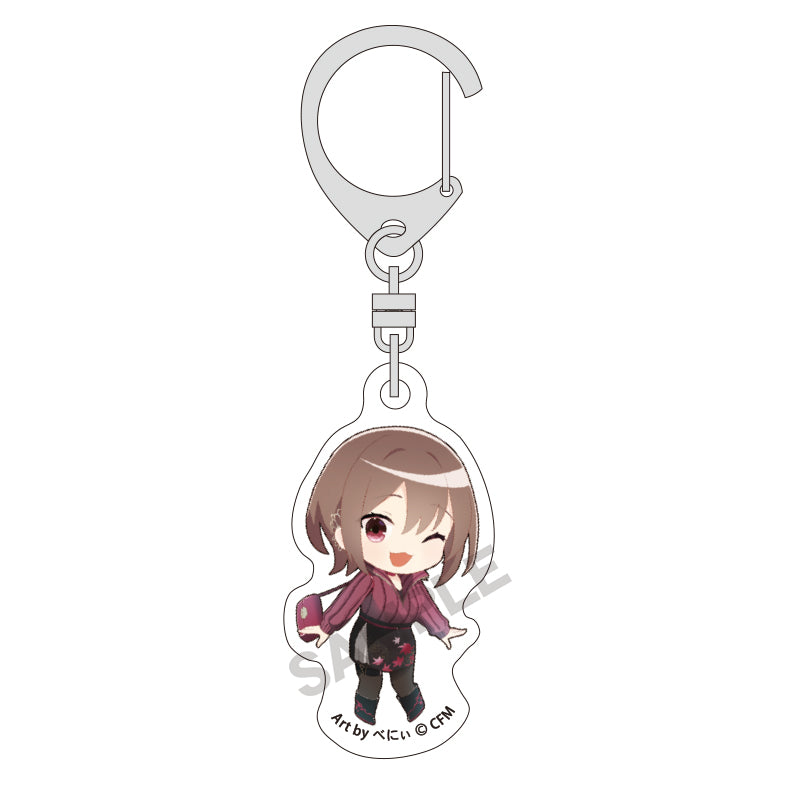 (Goods - Key Chain) Hatsune Miku Mini Acrylic Key Chain MEIKO Hannari 2024 Chibi