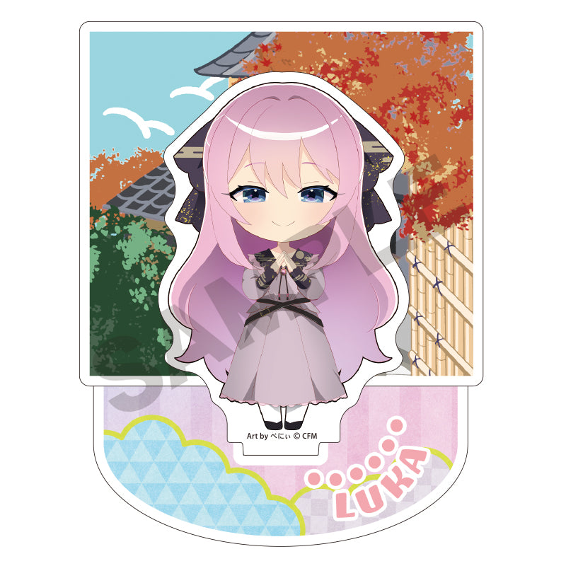 (Goods - Stand Pop) Hatsune Miku Diorama Acrylic Stand Megurine Luka Hannari 2024 Chibi