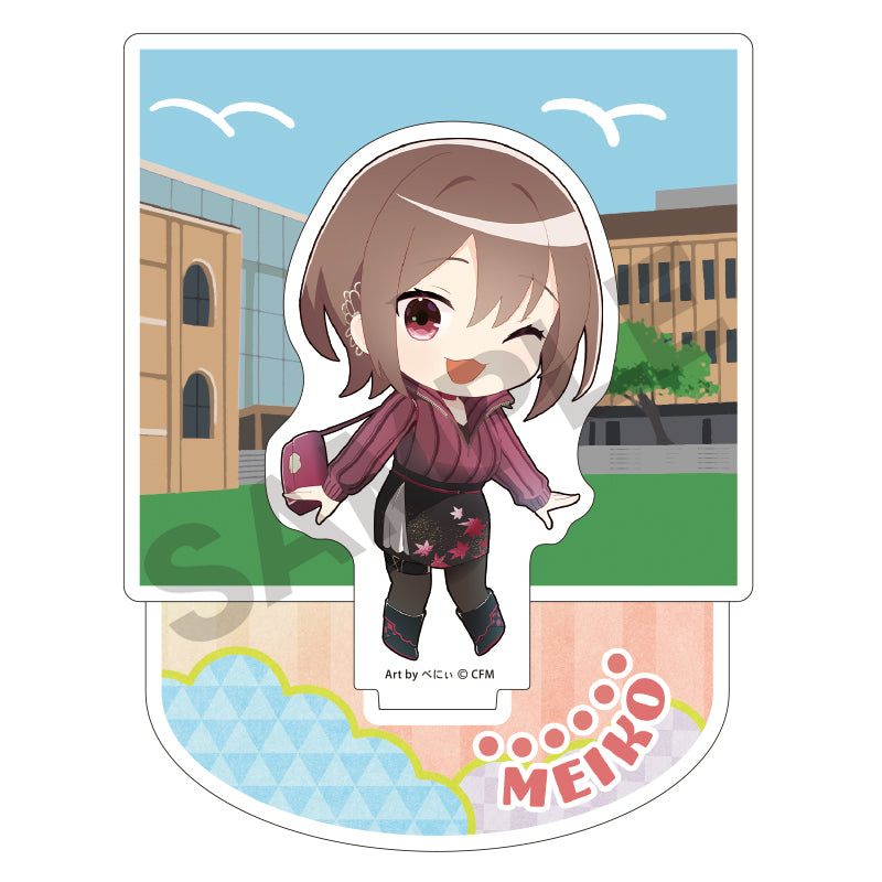 (Goods - Stand Pop) Hatsune Miku Diorama Acrylic Stand MEIKO Hannari 2024 Chibi