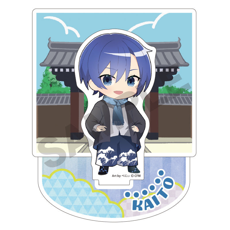 (Goods - Stand Pop) Hatsune Miku Diorama Acrylic Stand KAITO Hannari 2024 Chibi