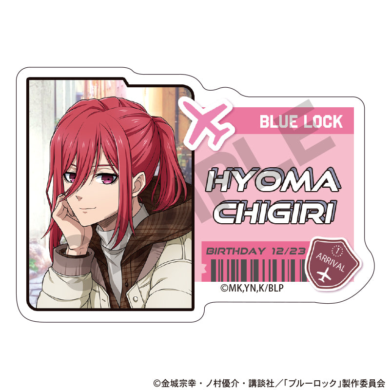 (Goods - Badge) Blue Lock Acrylic Name Badge Hyoma Chigiri (Travel)