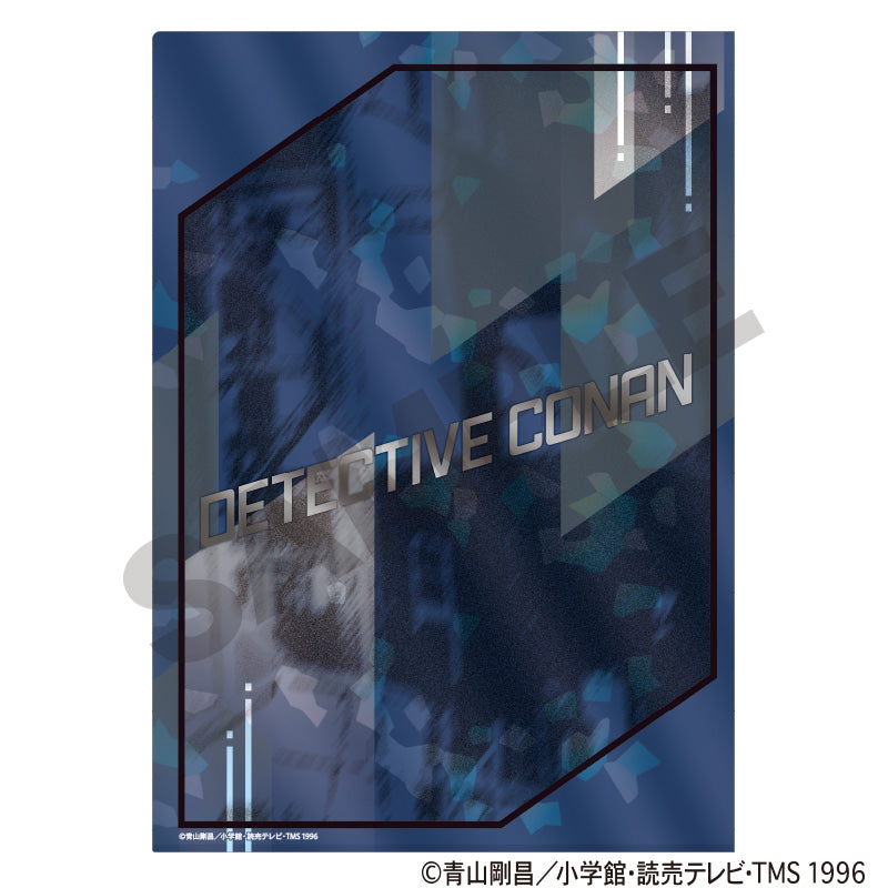 (Goods - Clear File) Detective Conan Metallic Holographic Clear File Silver Line