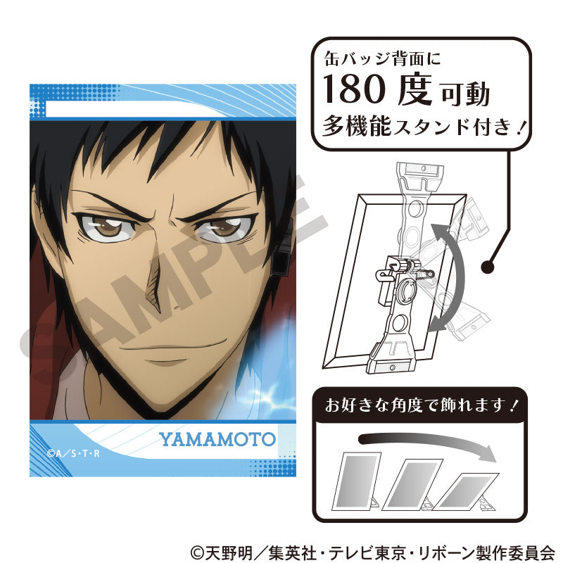 (Goods - Badge) REBORN! Art Button Badge Takeshi Yamamoto Anime Still