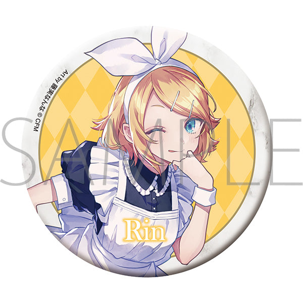 (Goods - Badge) Hatsune Miku Series Button Badge B Kagamine Rin (Maid & Butler)