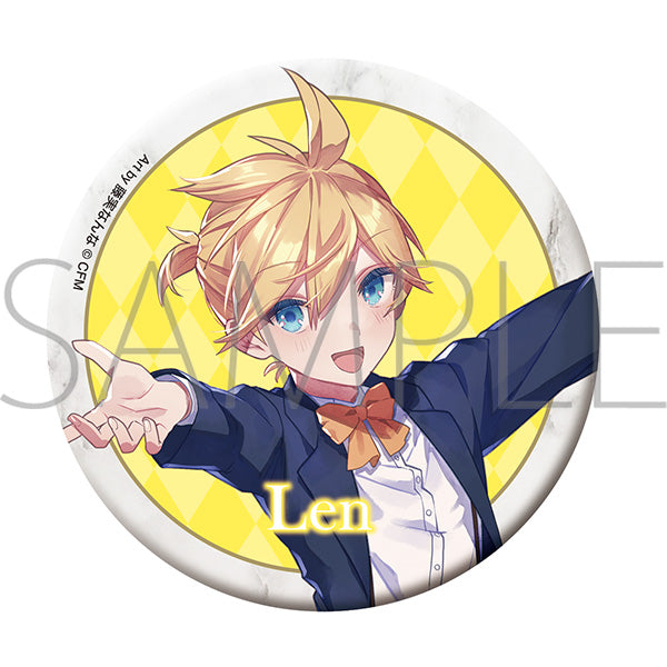 (Goods - Badge) Hatsune Miku Series Button Badge C Kagamine Len (Maid & Butler)