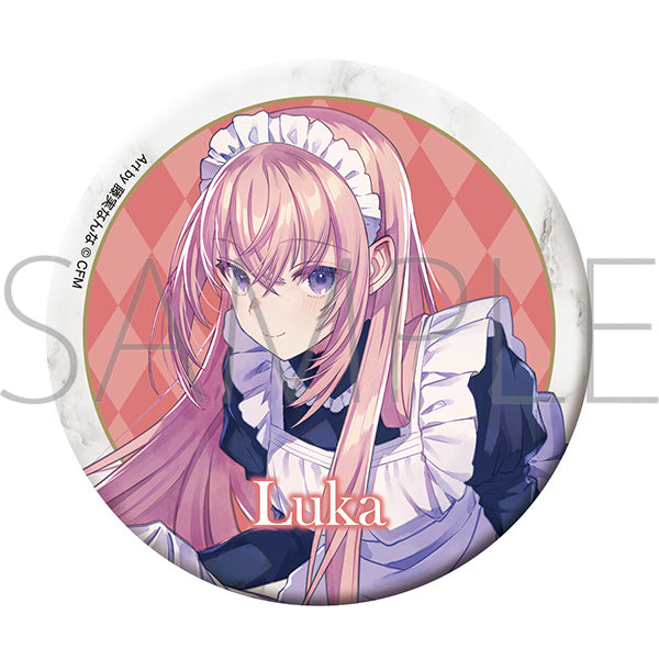 (Goods - Badge) Hatsune Miku Series Button Badge D Megurine Luka (Maid & Butler)