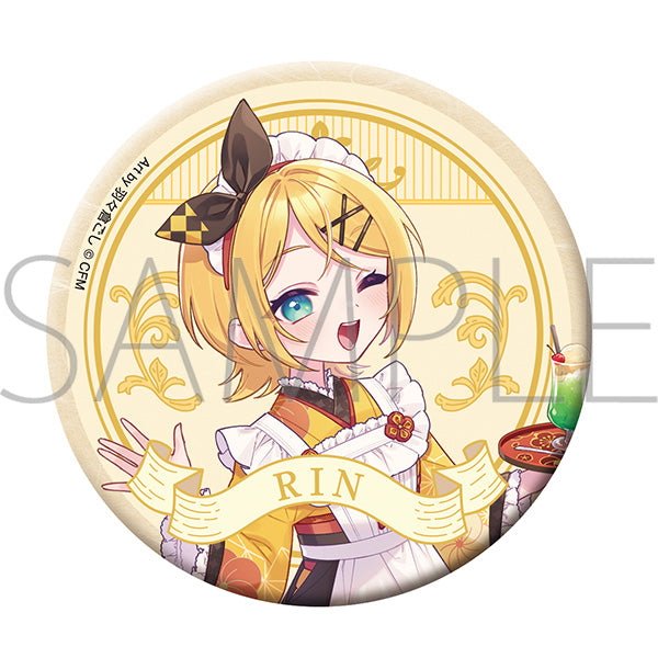 (Goods - Badge) Hatsune Miku Series Button Badge B Kagamine Rin (Japanese Cafe)