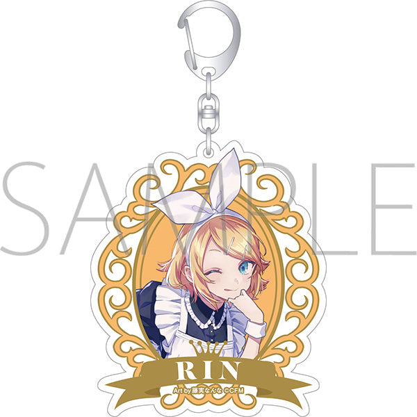 (Goods - Key Chain) Hatsune Miku Series Iridescent Acrylic Key Chain B Kagamine Rin (Maid & Butler)