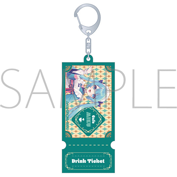 (Goods - Key Chain) Hatsune Miku Series Ticket Style Acrylic Key Chain A Hatsune Miku (Japanese Cafe)