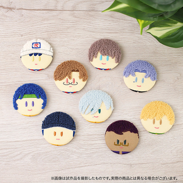 (1BOX=9)(Goods - Badge) New Prince of Tennis Fluffy Button Badge Collection