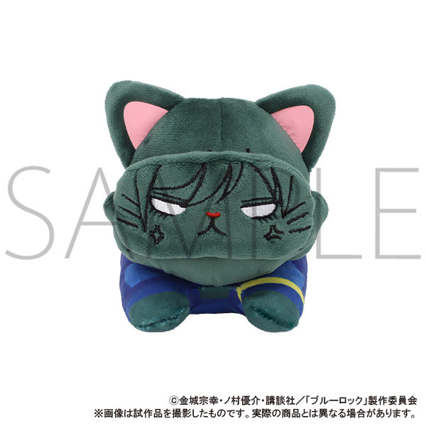 (Goods - Plush) Blue Lock Season 2 withCAT Plush With Eye Mask - Nesoberi - Rin Itoshi