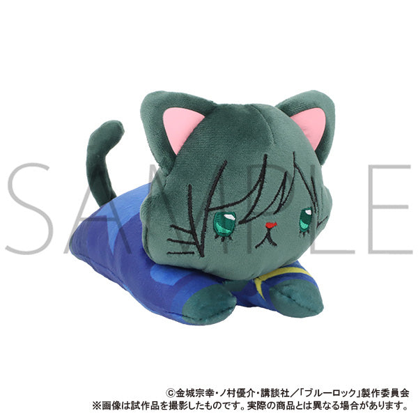 (Goods - Plush) Blue Lock Season 2 withCAT Plush With Eye Mask - Nesoberi - Rin Itoshi