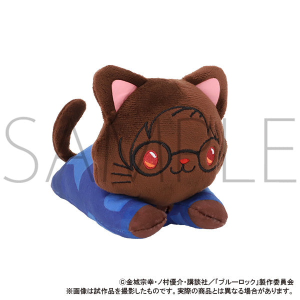 (Goods - Plush) Blue Lock Season 2 withCAT Plush With Eye Mask - Nesoberi - Kenyu Yukimiya