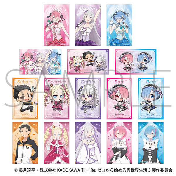 (1BOX=8)(Goods - Card) Re:Zero − Starting Life in Another World Commemorative Clear Card Collection