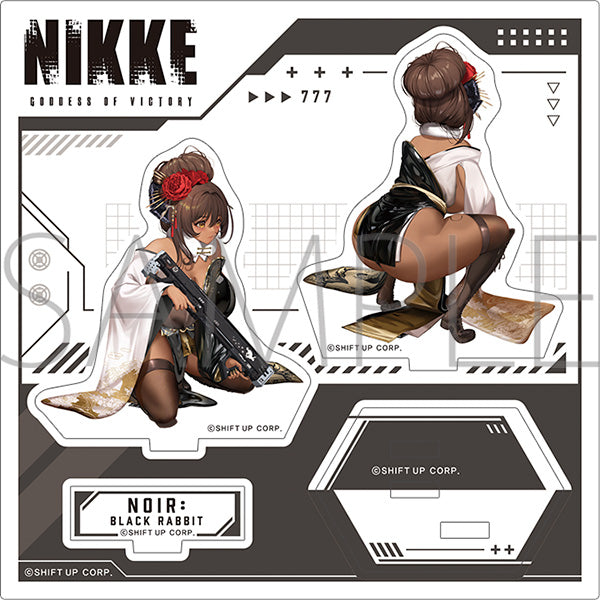 (Goods - Stand Pop) GODDESS OF VICTORY: NIKKE Adorable from Behind Acrylic Stand Noir: Black Rabbit