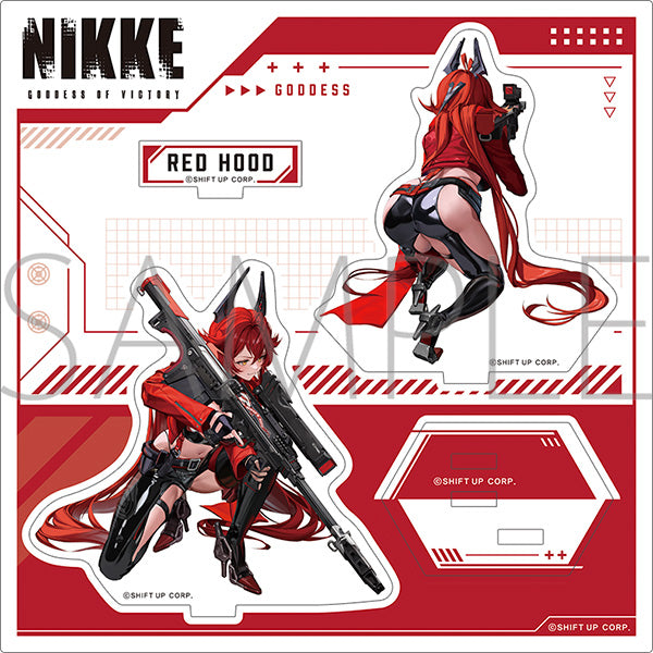 (Goods - Stand Pop) GODDESS OF VICTORY: NIKKE Adorable from Behind Acrylic Stand Red Hood