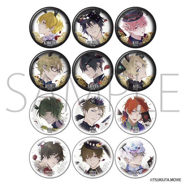 (1BOX=12)(Goods - Badge) Tsukiuta. RABBITS KINGDOM THE MOVIE Chara Badge Collection