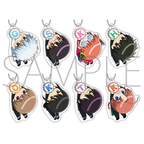 (1BOX=8)(Goods - Key Chain) Class 3Z Ginpachi-sensei Kapurikko Acrylic Key Chain Collection