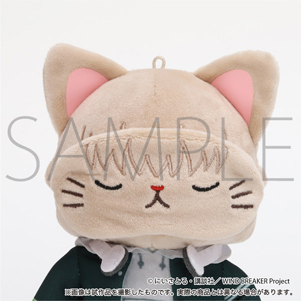 (Goods - Key Chain) WIND BREAKER withCAT Plush With Eye Mask Key Chain Ren Kaji