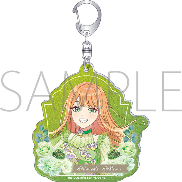 (Goods - Key Chain) Gakuen iDOLM@STER Glitter Acrylic Key Chain Sumika Shiun